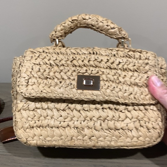 Small Eddie hand woven top handle bag by J Crew. - Picture 13 of 15